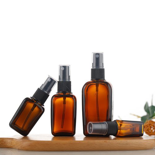 10ml-100ml eckige Sprühflaschen, braun