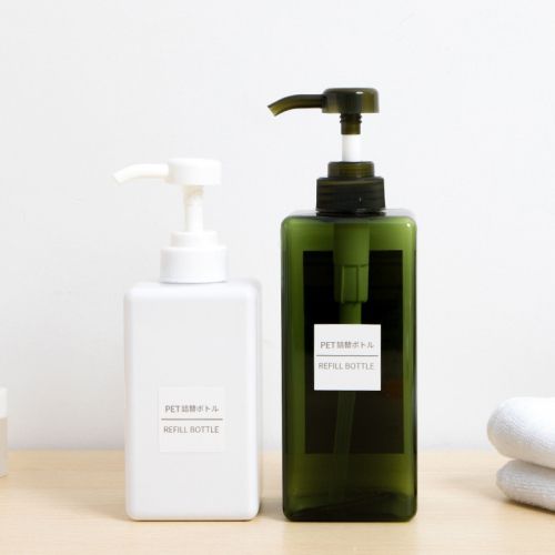 100ml 250ml 300ml eckige PET Pumpflaschen für Lotionen