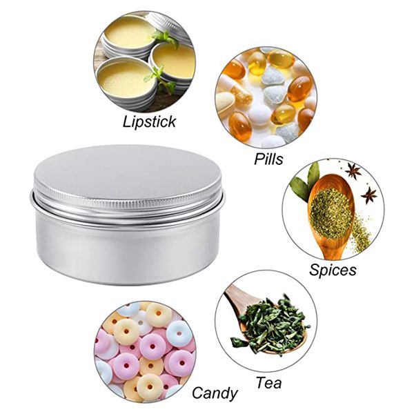 Metalldose für Kerzen