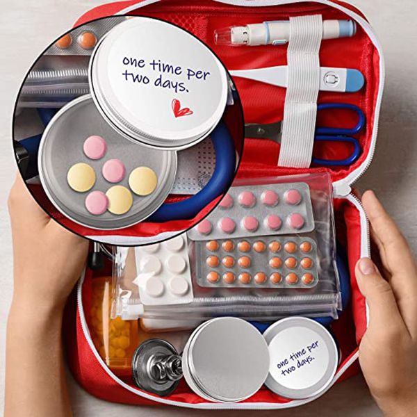 Metalldose für Kerzen